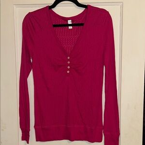 Old Navy Fuchsia Long Sleeve Top